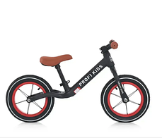 Біговел PROFI MBB 1010-1 12" – дитячий баланс-байк з надувними колесами, чорний/червоний дизайн, фото 2