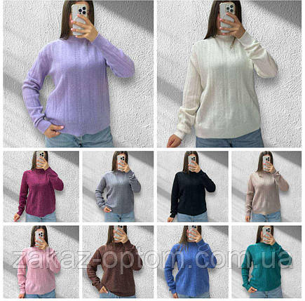 Светр жіночий кашемір оптом (46-52) Китай 25516-140894, фото 2