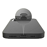 Заглушка USB Type-C з кріпленням захисна силіконова кришка від пилу вологи бруду для телефонів гаджетів чорна, фото 5