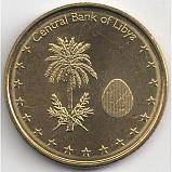 Лівія ¼ динара, 2014 Латунь, 6.55g, ø 26mm, фото 2