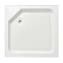 Комплект для душу душовий піддон KO&PO 7006 90х90 см карниз для душу 90х90 см і сифон для піддону, фото 4