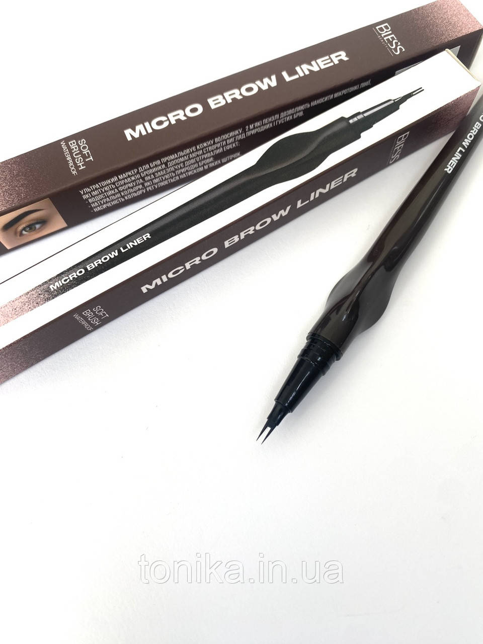 Маркер для брів Bless Beauty Micro Brow Liner, 03 Dark Ash, фото 1