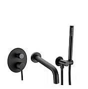 Змішувач для ванни і душу VBI MILANO BLACK прихованого монтажу
