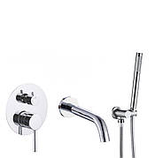 Змішувач для ванни і душу VBI MILANO CHROME прихованого монтажу