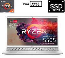 Ноутбук Dell Inspiron 5505/15.6” IPS 1920x1080/AMD Ryzen 7 4700U 2.00GHz/16GB DDR4/SSD 512GB/AMD Radeon Graphics Камера Б/В