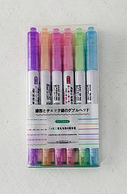 Набір лінерів 6 кольорів зі штампиками (DM-7009-6)