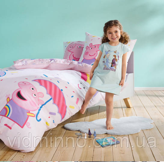 Нічна сорочка короткий рукав на дівчинку р.98-104 - 2-4 роки, Frozen Disney (Холодне серце), фото 1