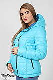 Демісезонна двостороння куртка для вагітних Floyd OW-17.021, аквамарин, бірюза, 48 розмір, фото 5