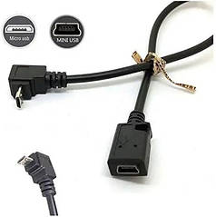 Кабель перехідник конвертер Mini USB — Micro USB (F/M) UP