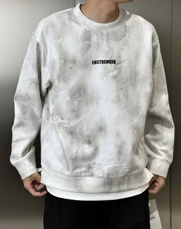 Чоловічий світшот Oversize брендовий вільний світшот білий люкс якість, фото 1