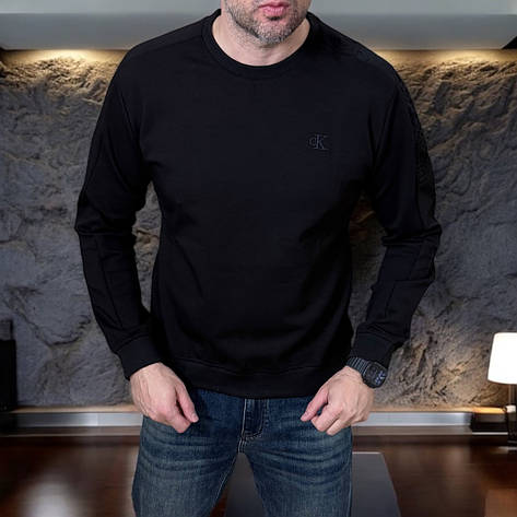 Чоловіча кофта Calvin Klein чорний світшот Келвін Кляйн люкс якість, фото 1