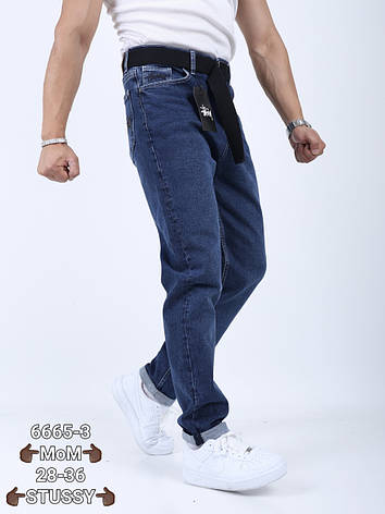 Чоловічі джинси-мом Stussy чорні джинси Mom темні Туреччина, фото 1