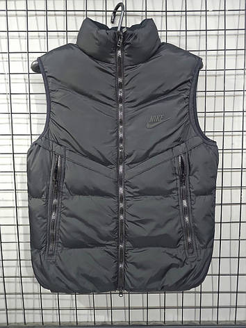 Жилетка чоловіча Nike спортивна чорна Чоловічий жилет Найк, фото 1