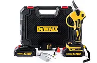 Бесщеточный аккумуляторный садовый секатор с двумя батареями DeWalt DCMPPS69P2 Электросекатор для подрезки веток (36, 5AH)