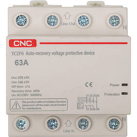 Автоматичний запобіжник CNC YCZF6 3P+N 63A
