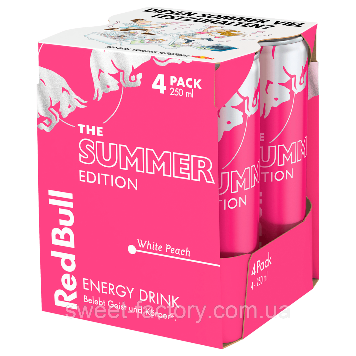 Енергетик Red Bull Summer Edition White Peach 4s 1000ml, фото 1
