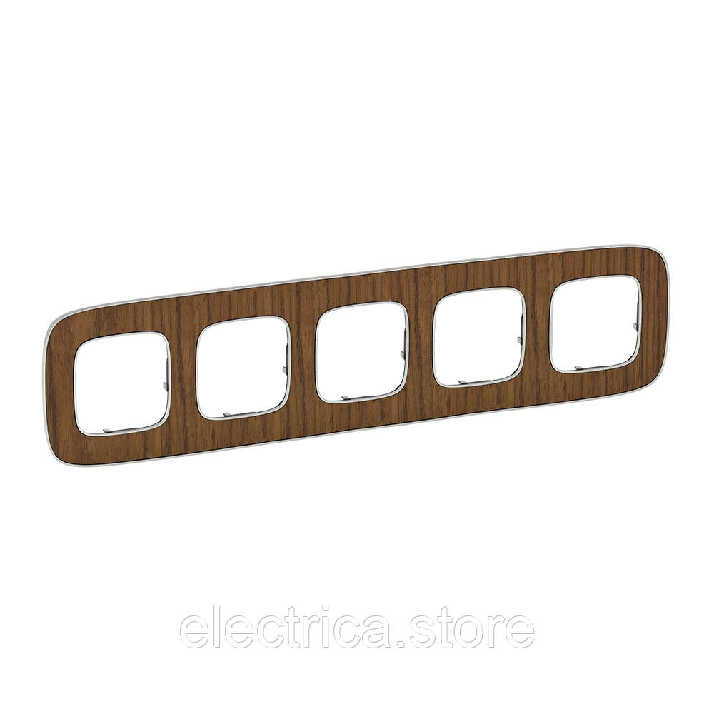 Рамка 5-постова Valena ALLURE горіх 754465, фото 1