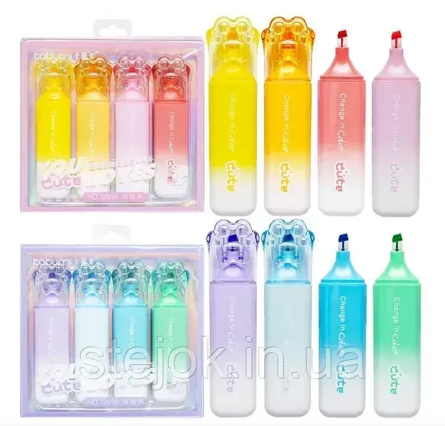 Набір кольорових маркерів (4шт в наборі), фото 1