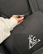 Комп'ютерне геймерське ігрове крісло з масажною подушкою, підніжкою та тканинною оббивкою SNAKE Premium Чорне, фото 5