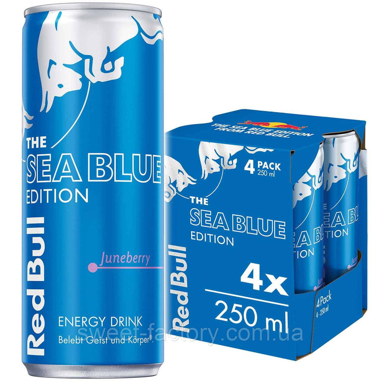 Енергетик Red Bull Energy Sea Blue Edition Juneberry 4s 1000ml, фото 1