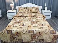 Постільна білизна двоспальна COLLAG-D комплект двоспальний коричневий 175х216 EG-1038