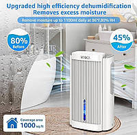 Осушувач повітря KNKA CS06, Очиститель воздуха, Очищувач повітря | Тихий, компактний, з підсвіткою та нічним режимом