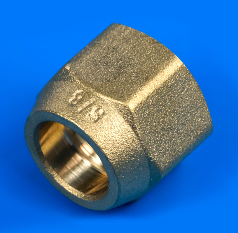 Муфта латунна 5/8" для трубки 5/8" (15,88 мм) — Кондиціонер, фото 1