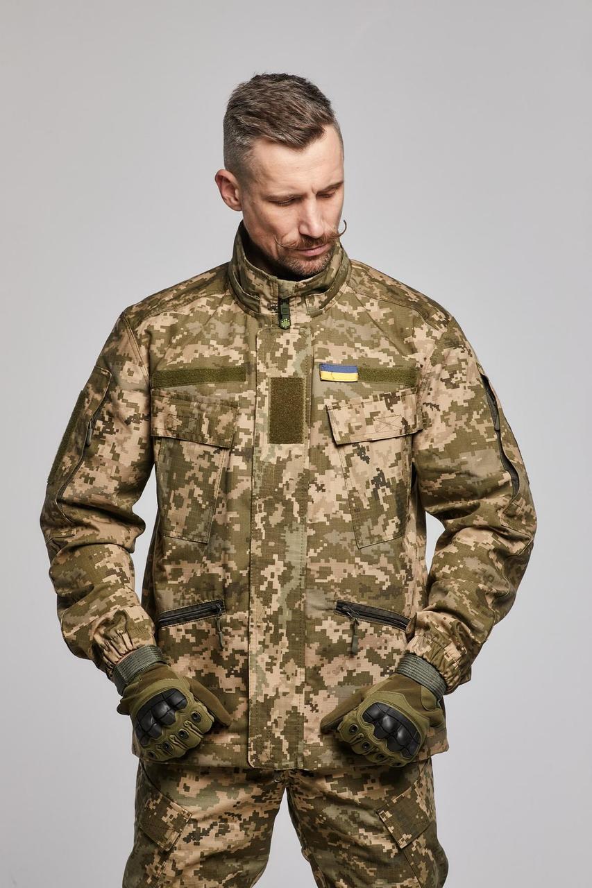 Демисезонная тактическая куртка рип-стоп армейская камуфляж пиксель из прочного материала куртка военная осенняя - фото 1 - id-p2747830830