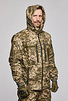 Военная демисезонная куртка тактическая рип-стоп армейская осенняя куртка камуфляж пиксель из прочного материала