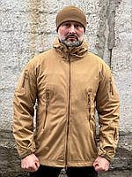 Армейская демисезонная куртка тактическая военная softshell койот куртка с капюшоном осенняя теплая
