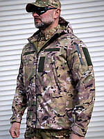 Военная демисезонная куртка тактическая softshell мультикам осенняя, мужские куртки тактические армейские