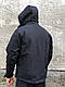 Мужская тактическая куртка армейская черная soft shell осень теплая, военные демисезонные куртки ВСУ - фото 9 - id-p2747830838