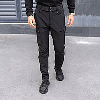 Армійські демісезонні штани тактичні чорні для поліції штани карго міцні бойові військові однотонні