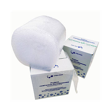 Плівка пакувальна з повітряними бульбашками ЮТЕК, двошарова, 25 м × 0,25 м, 45 г/м², Ø 10 мм