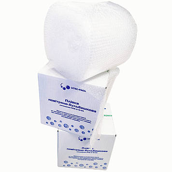 Бульбашкова плівка двошарова ЮТЕК, 25 м × 0,25 м, щільність 45 г/м², Ø 10 мм