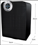 Тепловентилятор Zilan ZLN2021, керамічний, LED, таймер, 1800 Вт, фото 3