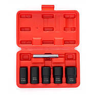 Головки для зняття пошкоджених гайок 6 шт. Kraft&Dele KD11791 набір для кожної майстерні та гаража, фото 2