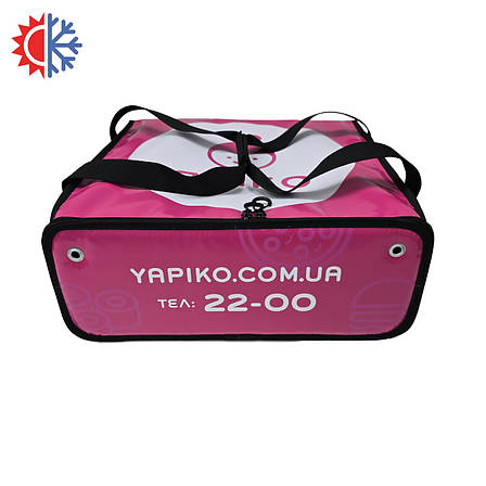 Професійна термосумка для доставки піци 45*45см висота 15см, фото 1