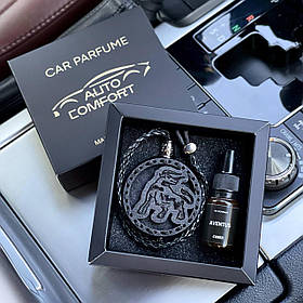 Ароматизатор в машині Телець, знак зодіаку, з темного дерева