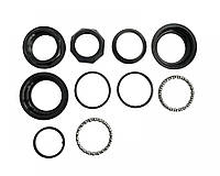 Кермовий набір велосипедний Neco (H129 BK) 10 частин, 1-1/8" x 44/50 x 30, напівінтегрований, нарізний