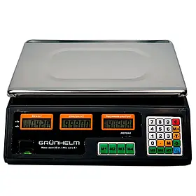 Торгові ваги з калькулятором 50 кг  Grunhelm GSC-051 настільні ваги універсальні