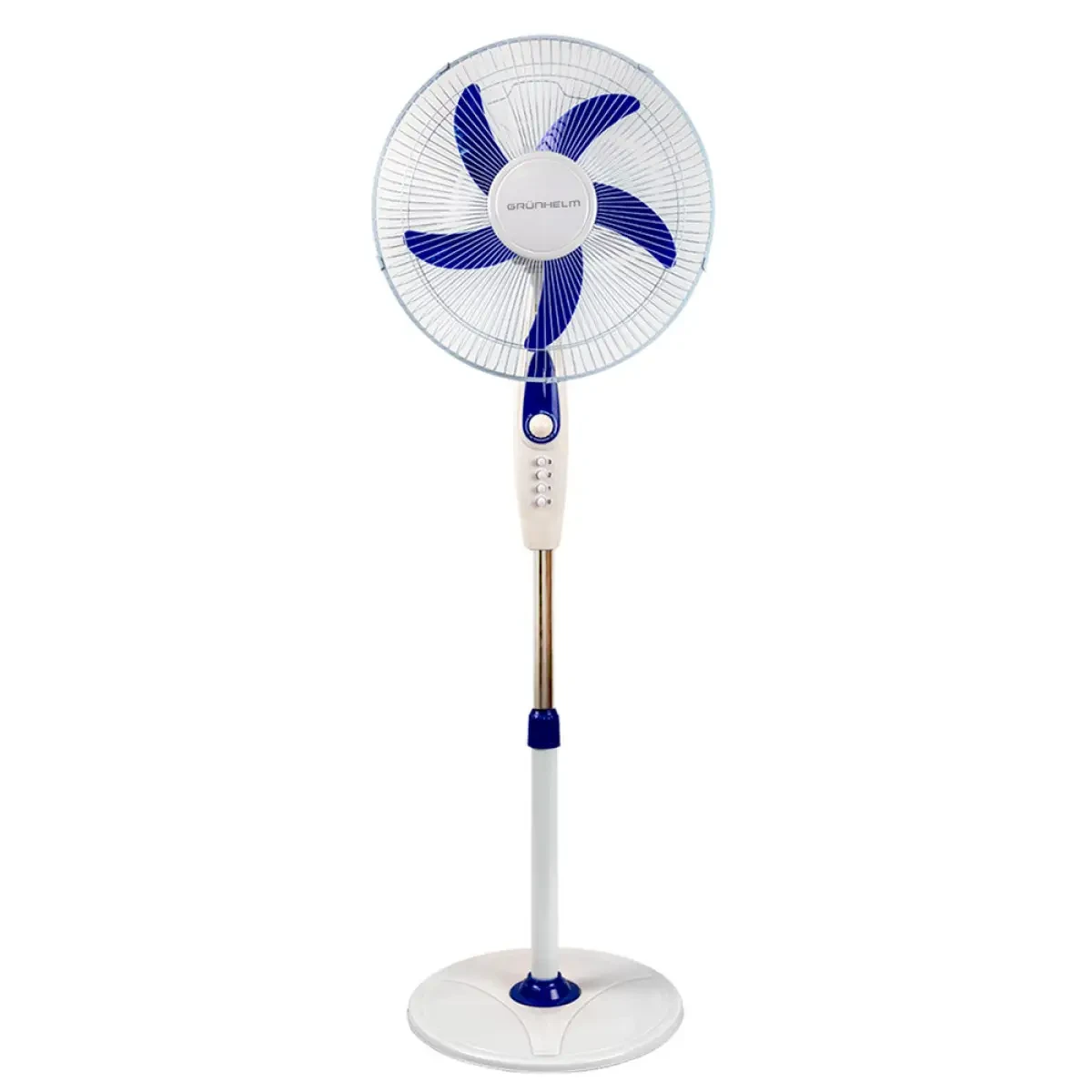 Поворотний  вентилятор 5 лопатей 460 мм Grunhelm GFS-4525C підлоговий  вентилятор з 3 режимами вентилятори, фото 1