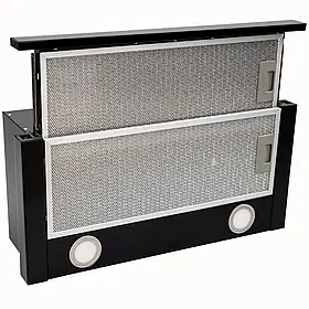 Вбудована кухонна витяжка 68 Вт 595 мм Grunhelm GVT 114 B телескопічна витяжка  для кухні