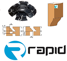 КОМПЛЕКТ ФРЕЗ, З МЕХАНІЧНИМ КРІПЛЕННЯМ НОЖІВ, ДЛЯ ВИГОТОВЛЕННЯ МЕБЛІВ