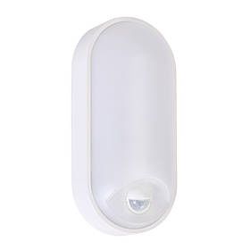 Світильник РКХ Horoz PALERMO-15 3CCT 15W овал IP54 з датчиком дв. Білий