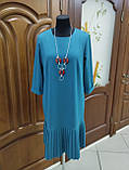 Однотонне плаття бірюза фірми "Gast", фото 2