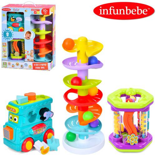 Гра PL1016-PL2053-PL9876 (3шт) 3в1( сортер-машинка, роллер/ролик 47,5см, лабіринт), фігурки 6шт, кул, фото 1