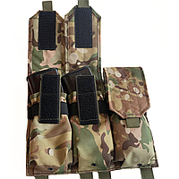 Тройной тактический подсумок мультикам Подсумок под магазины АК Подсумки мультикам