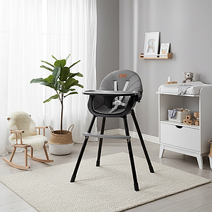 Стільчик для годування MoMi FLOVI Black