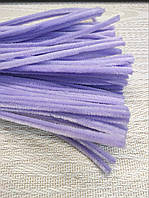 Декоративний пухнастий дріт світло Бузковий (за 1 шт)